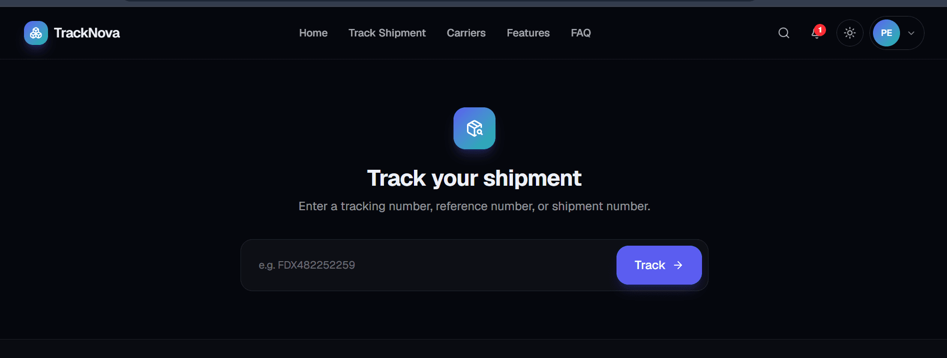 Track-shipment